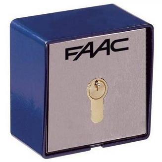 FAAC 401012 (Т20 Е) Ключ выключатель, монтаж на стену с одним микровыключателем, без цилиндра замка